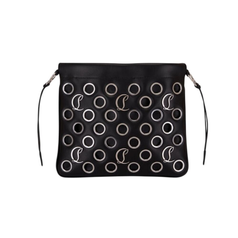 Christian Louboutin Mouchara Eyelet Mini Crossbody Black NWT